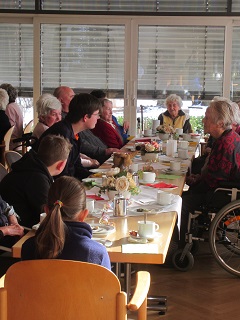 Foto vom Plaudern